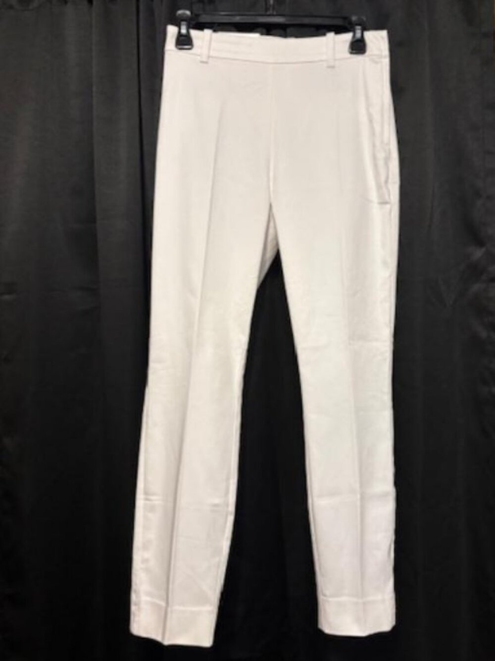 H&M white Size 4 Ankle Length Slacks/Side Zipper Pantalon  NWT
